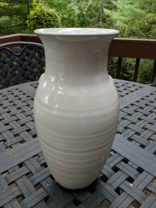 Ben Owen III Dogwood Vase White Glaze North Carolina Pottery NC Southern Folk Ar 2