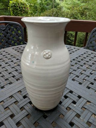 Ben Owen III Dogwood Vase White Glaze North Carolina Pottery NC Southern Folk Ar 3