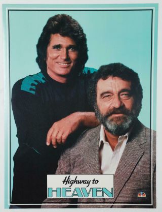 1985 Highway To Heaven Vintage Nbc Tv Poster 21x28 Michael Landon Fine