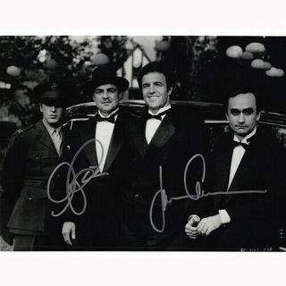 Al Pacino & James Caan - Godfather (47901) - Autographed In Person 8x10 W/