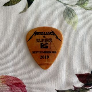 Metallica 2019 San Francisco Symphony S&m2 Custom Guitar Pick - Rare Sf