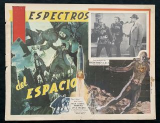 Plan 9 From Outer Space Ed Wood Bela Lugosi Vintage 1959 Mexican Lobby Card