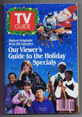 Vintage December 3 1988 Tv Guide No Label Rudolph Red Nosed Reindeer