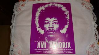 Authentic Great Picture Jimi Hendrix Concerts West Flyer
