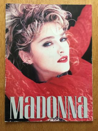Madonna 1985 The Virgin Tour Concert Program Book Booklet In Ok.