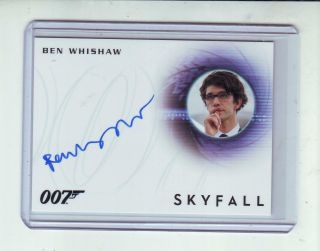 James Bond Archives Autograph Ben Whishaw - Skyfall