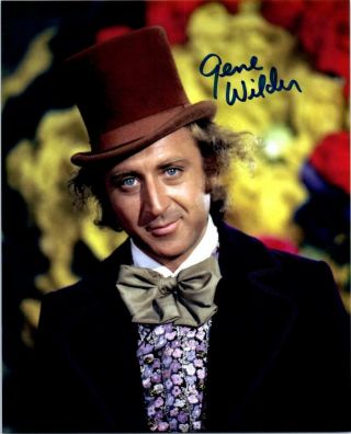 Gene Wilder Willy Wonka Chocolate Factory Signed 8x10 Autographed Photo Pic