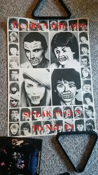 Rare 1983 Talking Heads Promo Poster Speaking In Tongues