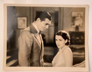 Vintage 1931 Mgm Norma Shearer & Clark Gable A Soul Movie Publicity Photo
