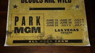 Aerosmith Deuces Are Wild Poster Las Vegas Concert Park MGM Residency Rare Find 4