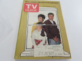 Vintage - Tv Guide Oct 25th 1969 - My World And Welcome To It - Cover Exc
