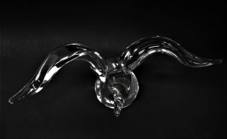 Vintage STEUBEN EAGLE Art Glass Sculpture/Figurine by James Houston 6
