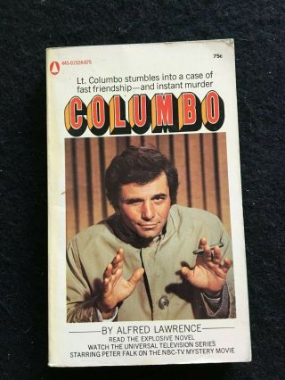 Vintage Columbo Alfred Lawrence Popular Library Mystery 1972