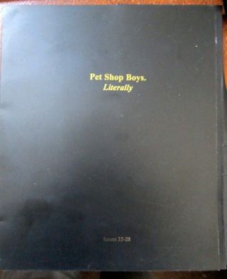 ` " Petshop Boys " Literally.  Issues 25 - 28 In Folder.  Rare.
