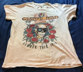 Vintage Grateful Dead 1988 Summer Tour Concert T Shirt