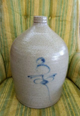 Scarce Bee Sting 8 - Gallon Salt Glaze Jug Crock Pottery
