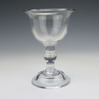 Antique English Victorian Glass Spun Wine Drinking Glass - Lovely