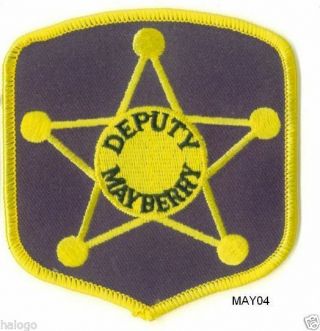 Andy Griffith Black Mayberry Deputy Patch - May04