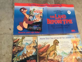 Land Before Time Video Store Pizza Hut Store Displays Posters Vinyl Puppets Etc 5