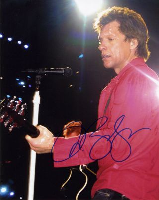 2020 Jon Bon Jovi Autograph Autographed 8x10 " Photo