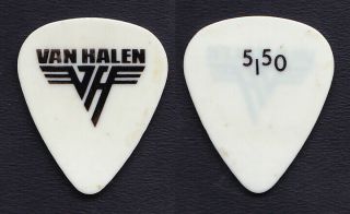 Eddie Van Halen Signature White/black Guitar Pick - 1986 5150 Tour