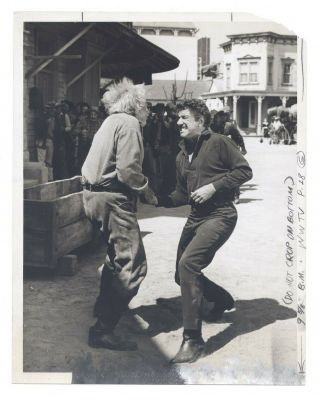 Richard Boone 1961 Have Gun Will Travel 7x9 Fight Scene