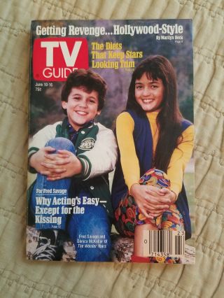 Wonder Years Tv Guide 1989,  June 10 - 16.  Vintage Rare
