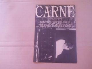 Gaspar Noe Carne Japanese Movie Theater Program Rare Japan 13x18.  2cm