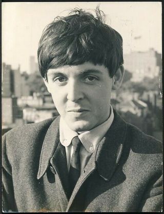 1964 Photo The Beatles - Paul Mccartney Youthful Portrait