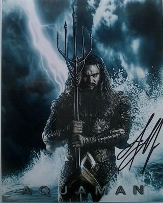Jason Momoa Signed Autographed 8x10 Photo - Justice League - Aquaman - W/coa