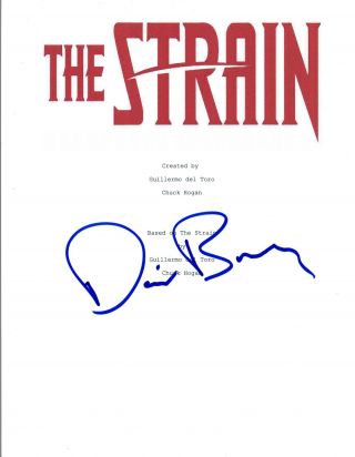 David Bradley Signed Autographed The Strain Pilot Episode Script Vd