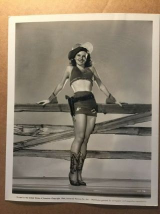 Vivian Austin Stunning Rare Vintage 8/10 Pin - Up Photo Wwii Gi 1944