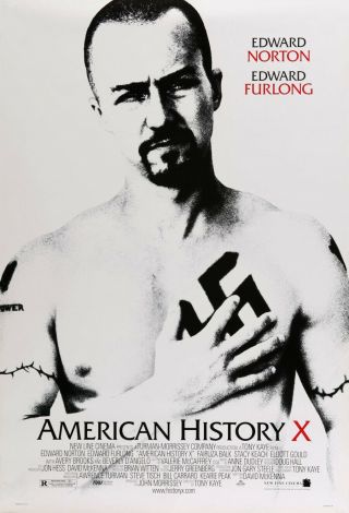 American History X Movie Poster 2 Sided Final 27x40 Edward Norton