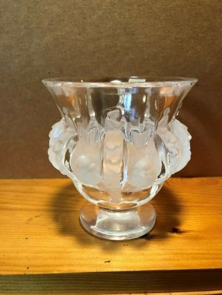 Lalique Crystal Bowl Dampierre Pattern Signed
