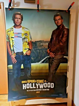 Once Upon Time Hollywood (2019) Imax 4 X 6 Bus Shelter Poster Leo Brad Pitt