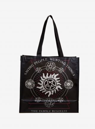 Supernatural Family Business Reusable Tote Bag Official Tv Merch