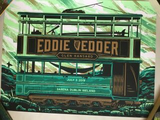 Eddie Vedder Dublin Poster Print Limited Edition Ireland Pearl Jam Se