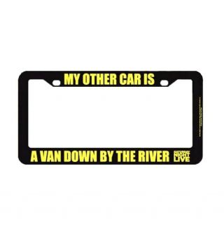 Chris Farley As Matt Foley License Plate Frame - Van Down By The River - Snl