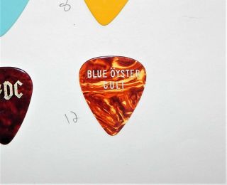 12 Circa 1979 Boc Guitar Pick Blue Oyster Cult Tour Plectrum Rare Vintage