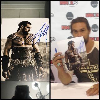 Jason Mamoa Signed 8x10 Game Of Thrones Autograph Exact Proof With