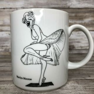 Vintage 1983 Marilyn Monroe The Seven Year Itch Albert Hirschfeld Coffee Mug
