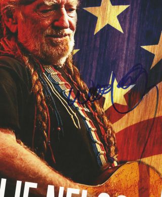 Willie Nelson autographed gig poster On The Road Again 3