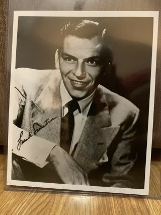 Frank Sinatra Authentic Hand Signed Autograph On 8 X 10 B & W Photo