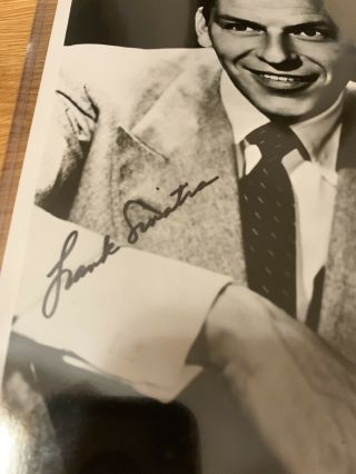 FRANK SINATRA AUTHENTIC HAND SIGNED AUTOGRAPH ON 8 x 10 B & W PHOTO 4