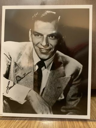 FRANK SINATRA AUTHENTIC HAND SIGNED AUTOGRAPH ON 8 x 10 B & W PHOTO 5