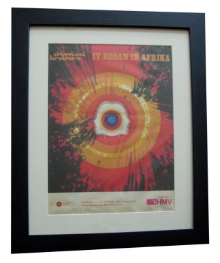 Chemical Brothers,  Afrika,  Poster,  Ad,  2001,  Quality Framed,  Fast Global Ship