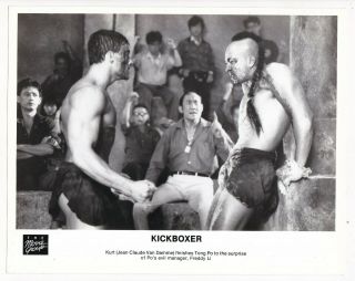 Kickboxer Orig 89 B&w Still 3 Jean - Claude Van Damme,  Michel Qissi