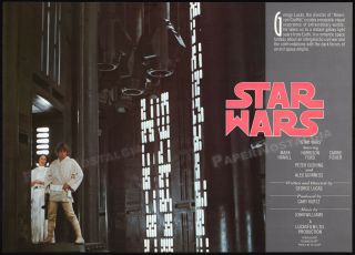 Star Wars_original 1976 Trade Print Ad_studio Promo / Poster_george Lucas_1977