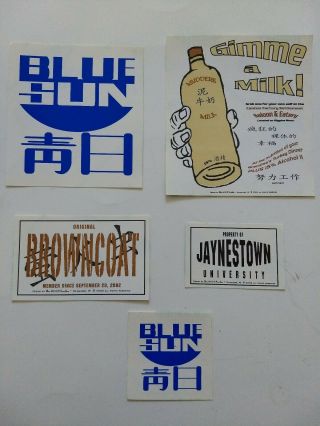 Firefly Stickers: Blue Sun/browncoat/jaynestown U/browncoat - Set Of 5 Stickers