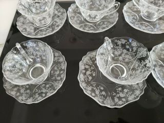 Cambridge Rosepoint - Set Of 8 Cups & 8 Saucers